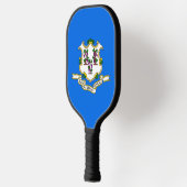 Pickleball Paddle met vlag van Connecticut, Vereni (Links)