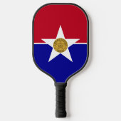Pickleball-paddle met vlag van Dallas, VS Pickleball Paddle (Voorkant)