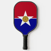 Pickleball-paddle met vlag van Dallas, VS Pickleball Paddle (Achterkant)