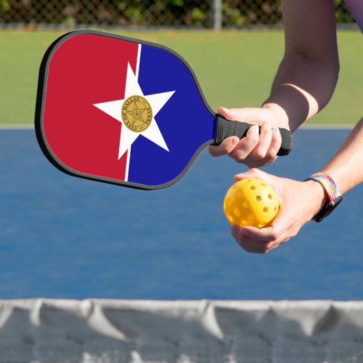 Pickleball-paddle met vlag van Dallas, VS Pickleball Paddle (Insitu)