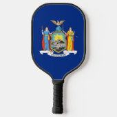 Pickleball Paddle met vlag van de staat New York,  (Achterkant)