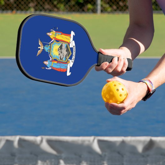 Pickleball Paddle met vlag van de staat New York,  (Insitu)