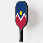 Pickleball Paddle met vlag van Denver, Verenigde S (Links)