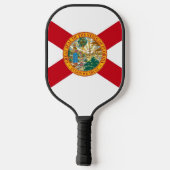 Pickleball Paddle met vlag van Florida, Verenigde  (Achterkant)