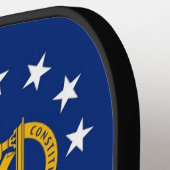 Pickleball Paddle met vlag van Georgia, Verenigde  (Links Detail)