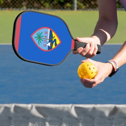 Pickleball Paddle met vlag van Guam, Verenigde Sta (Insitu)