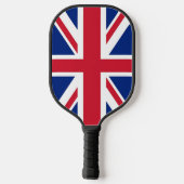 Pickleball-paddle met vlag van het Verenigd Konink Pickleball Paddle (Achterkant)