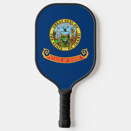 Pickleball Paddle met vlag van Idaho (Achterkant)