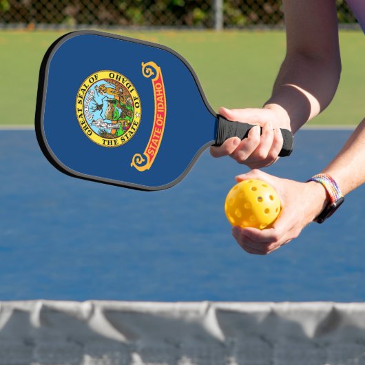 Pickleball Paddle met vlag van Idaho (Insitu)