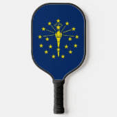 Pickleball Paddle met vlag van Indiana, Verenigde  (Voorkant)