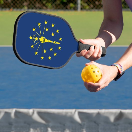 Pickleball Paddle met vlag van Indiana, Verenigde  (Insitu)