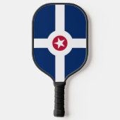 Pickleball Paddle met vlag van Indianapolis, Veren (Achterkant)