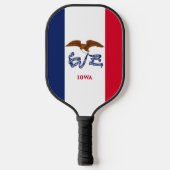 Pickleball Paddle met vlag van Iowa, Verenigde Sta (Voorkant)