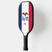 Pickleball Paddle met vlag van Iowa, Verenigde Sta (Links)