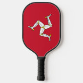 Pickleball-paddle met vlag van Isle of Man Pickleball Paddle (Achterkant)