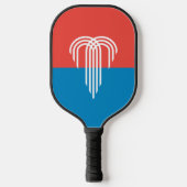 Pickleball Paddle met vlag van Kansas City, Vereni (Voorkant)