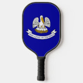 Pickleball Paddle met vlag van Louisiana, Verenigd (Achterkant)
