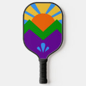 Pickleball Paddle met vlag van Manitou Springs (Voorkant)