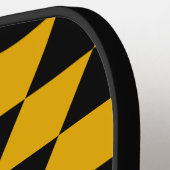 Pickleball Paddle met vlag van Maryland, Verenigde (Links Detail)