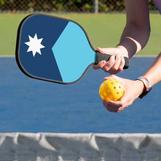 Pickleball Paddle met vlag van Minnesota, Verenigd (Insitu)