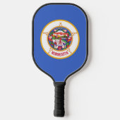 Pickleball Paddle met vlag van Minnesota, Verenigd (Achterkant)