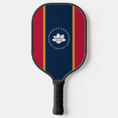 Pickleball Paddle met vlag van Mississippi, Vereni (Achterkant)