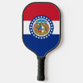 Pickleball Paddle met vlag van Missouri, Verenigde (Achterkant)