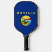 Pickleball Paddle met vlag van Montana, Verenigde  (Voorkant)