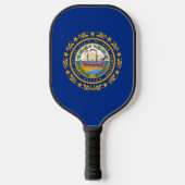 Pickleball Paddle met vlag van New Hampshire, Vere (Voorkant)