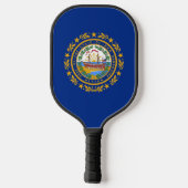 Pickleball Paddle met vlag van New Hampshire, Vere (Achterkant)