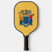 Pickleball Paddle met vlag van New Jersey, Verenig (Voorkant)