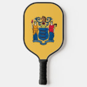 Pickleball Paddle met vlag van New Jersey, Verenig (Achterkant)