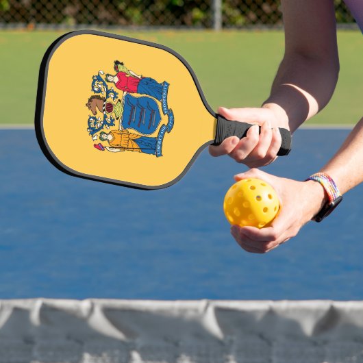 Pickleball Paddle met vlag van New Jersey, Verenig (Insitu)