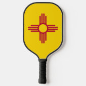 Pickleball Paddle met vlag van New Mexico, Verenig (Achterkant)