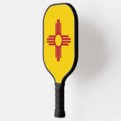 Pickleball Paddle met vlag van New Mexico, Verenig (Links)