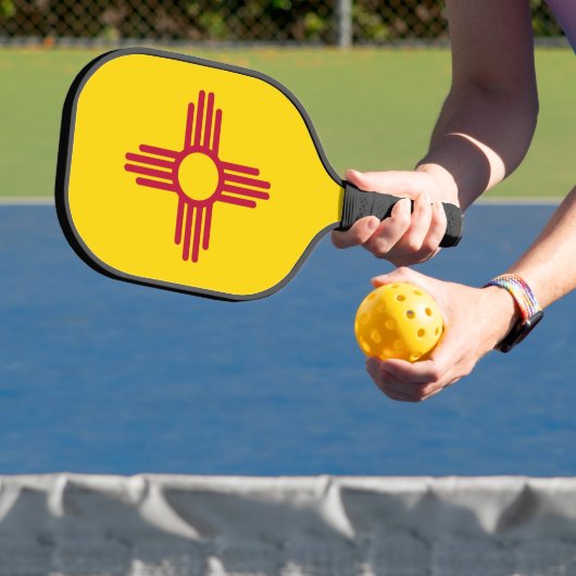 Pickleball Paddle met vlag van New Mexico, Verenig (Insitu)