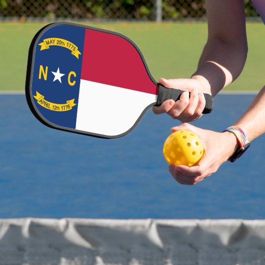 Pickleball Paddle met vlag van North Carolina, Ver (Insitu)