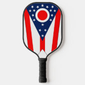 Pickleball Paddle met vlag van Ohio, Verenigde Sta (Voorkant)