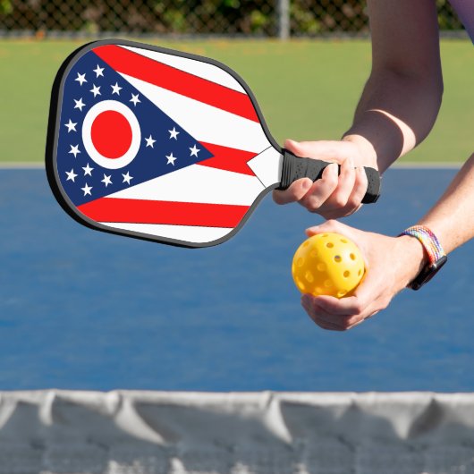 Pickleball Paddle met vlag van Ohio, Verenigde Sta (Insitu)