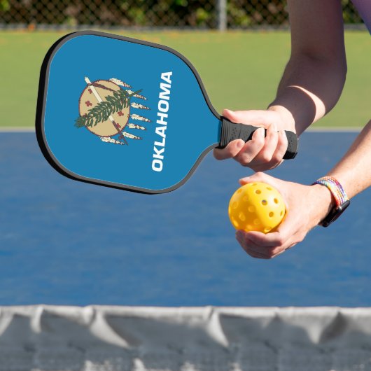 Pickleball-paddle met vlag van Oklahoma, VS Pickleball Paddle (Insitu)