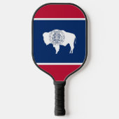 Pickleball-paddle met Wyoming-vlag Pickleball Paddle (Voorkant)