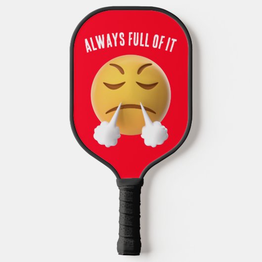 PICKLEBALL PADDLE MET ZEER MAD EMOJI-ONTWERP (Achterkant)