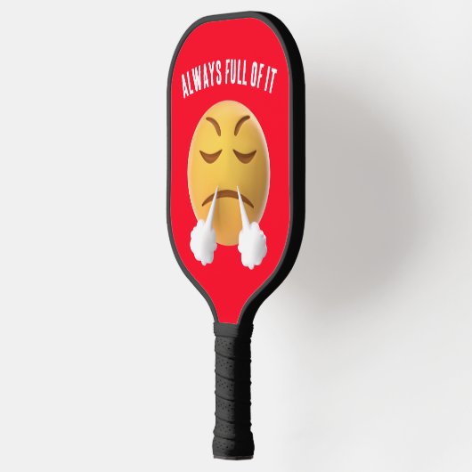 PICKLEBALL PADDLE MET ZEER MAD EMOJI-ONTWERP (Links)