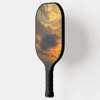 Pickleball-paddle met zonsondergangsthema pickleball paddle