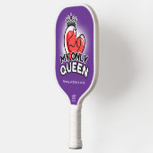 Pickleball Paddle: Mijn enige Queen (paarse / groe Pickleball Paddle (Links)