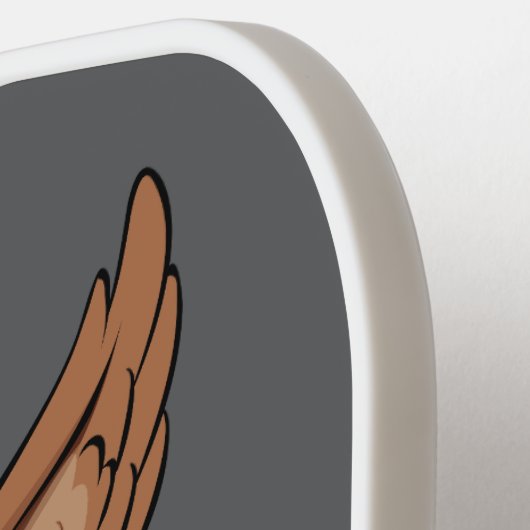 Pickleball Paddle: Mijn vader Mijn oude ik (grijs) Pickleball Paddle (Links Detail)