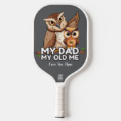 Pickleball Paddle: Mijn vader Mijn oude ik (grijs) Pickleball Paddle (Achterkant)