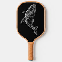 Pickleball Paddle Moderne Geometrische Walvis