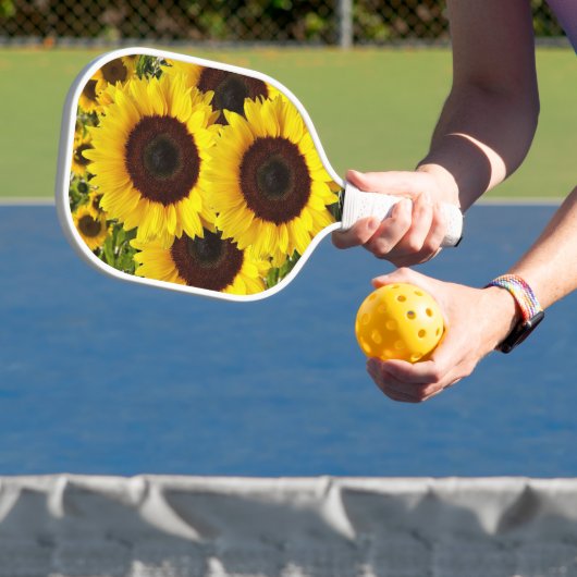 Pickleball Paddle Mooie Bloem Zonneschijn  (Insitu)