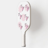 Pickleball Paddle Mooie Roze Harten  (Links)